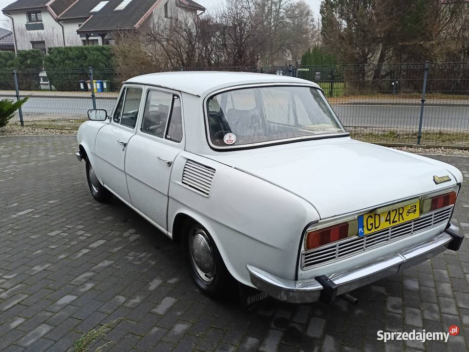 Skoda S100 100 105 120 PRL zabytek żółte tablice Gdańsk