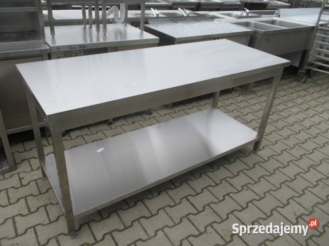 NOWY STÓŁ GASTRONOMICZNY CENTRALNY Z PÓŁKĄ wielkopolskie Ostrów Wielkopolski sprzedam