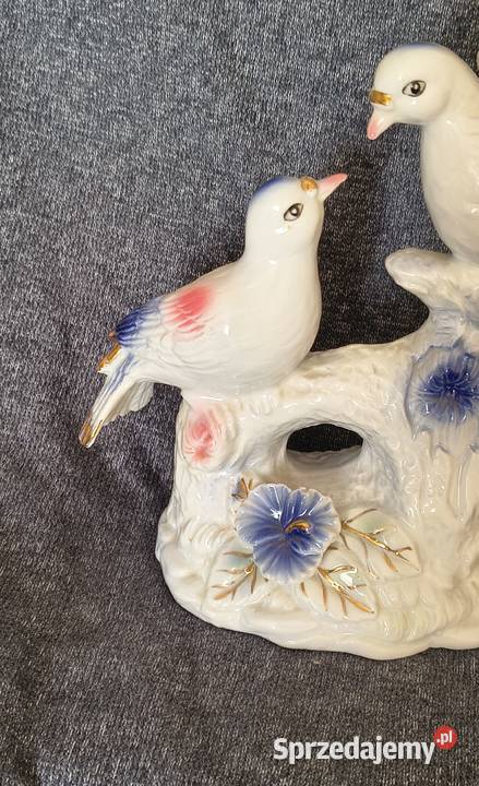 Duża figurka porcelanowa GOŁĘBIE 20 Vintage PRL Rzeszów