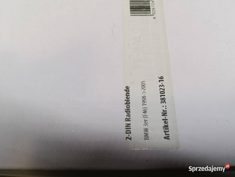 Ramka 2 Din do BMW E46 Drążdżewo Nowe sprzedam