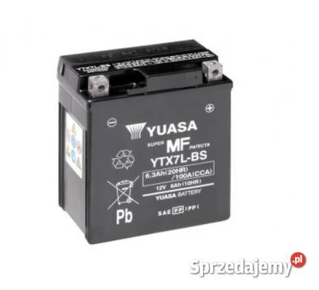 Akumulator motocyklowy YUASA YTX7LBS AGM 63Ah dolnośląskie Wrocław