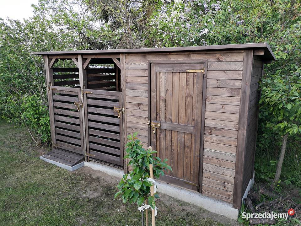 Domek narzędziowy 2 x 11m drewutnia 1 x 11m Architektura ogrodowa Kalety