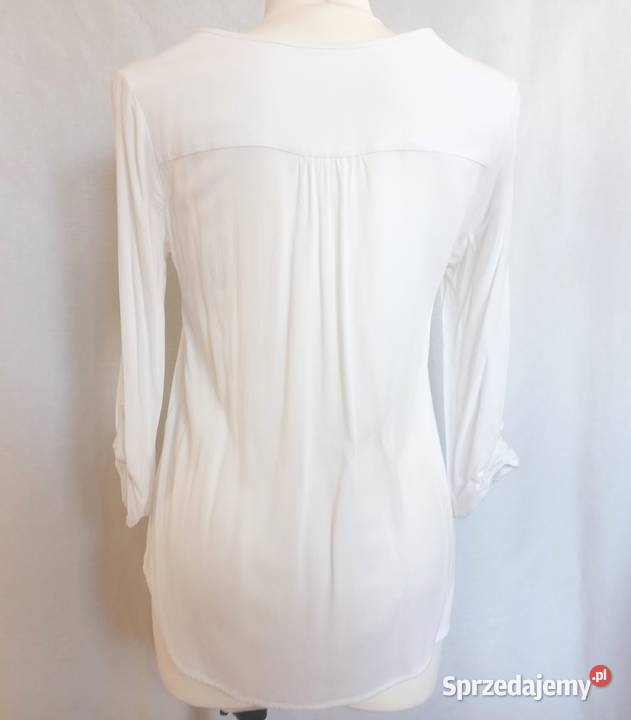 Bluzka biała Serek elegancka r 3638 rękaw biały Białystok sprzedam