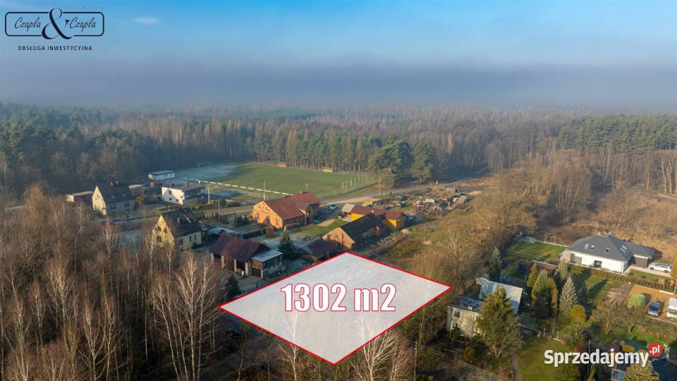 Sprzedaż gruntu 1302m2 Łącza sprzedam