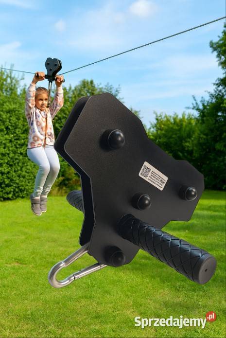 Tyrolka zjazd park linowy solidny ogrodowy Jeżowe