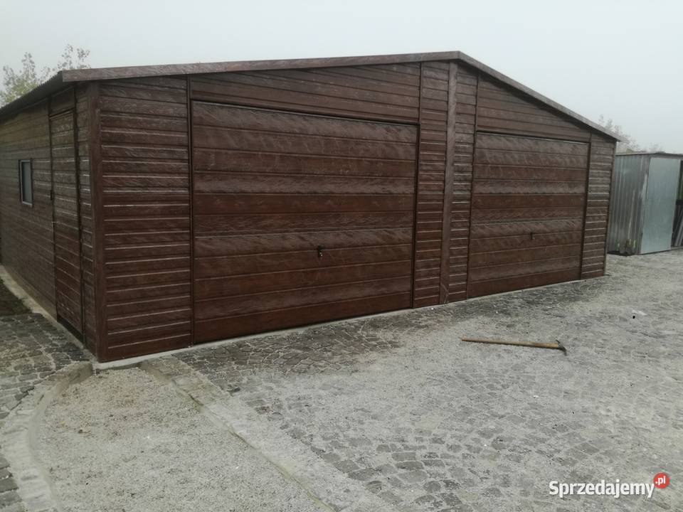 Wielostanowiskowy GARAŻ BLASZANY ZŁOTY DĄB