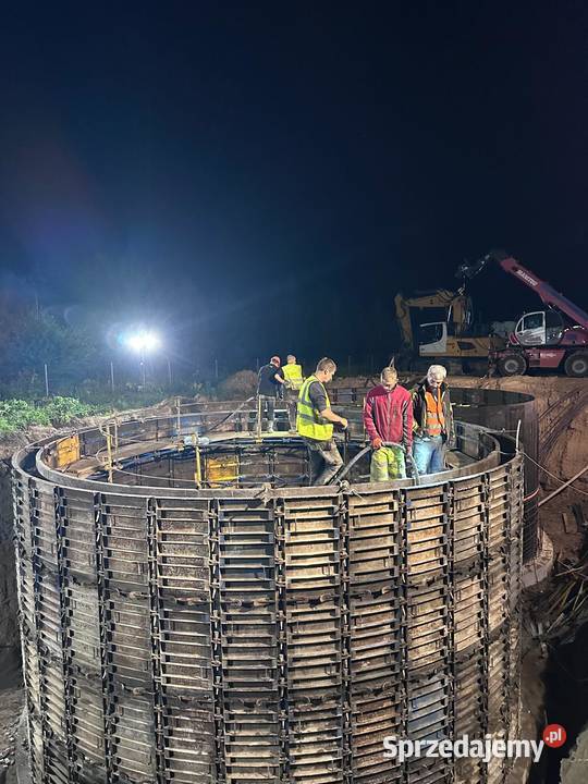 Szalunki cylindryczne zbiorniki okrągłe Głogów