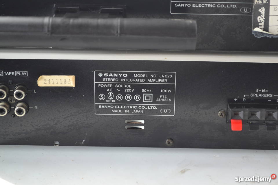 SANYO JT 220L JA 220 WZMACNIACZ TUNER Piotrków Trybunalski