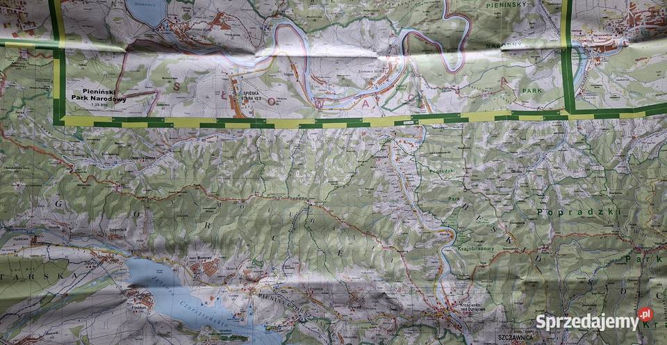Gorce i Pieniny 150 000 mapa turystyczna Kraków