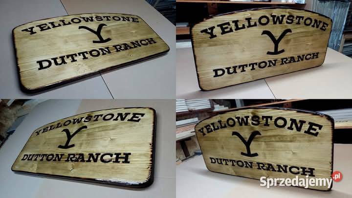 Szyld 170 grawerowany na drewnie REKLAMA projekt