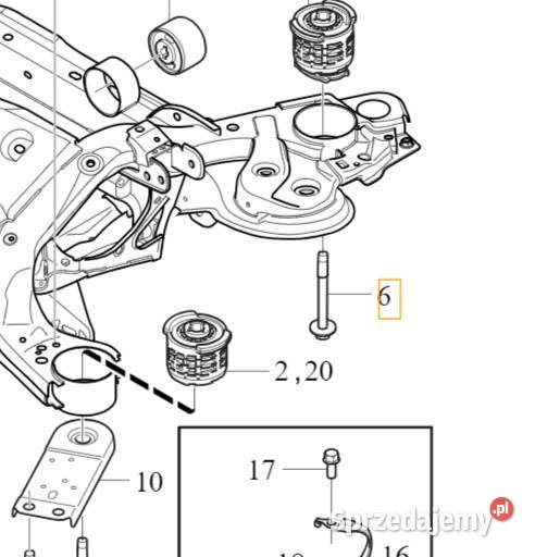 VOLVO S60 V60 S90 V90 XC60 XC90 II sruba M14x130 Gadgety motoryzacyjne Bielany Wrocławskie