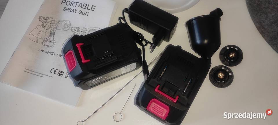Pistolet do malowania bezprzewodowy komplet 2 Krotoszyn