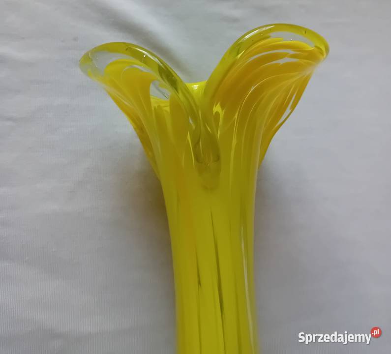 Ręcznie formowany wazon ze szkła Spatter Glas