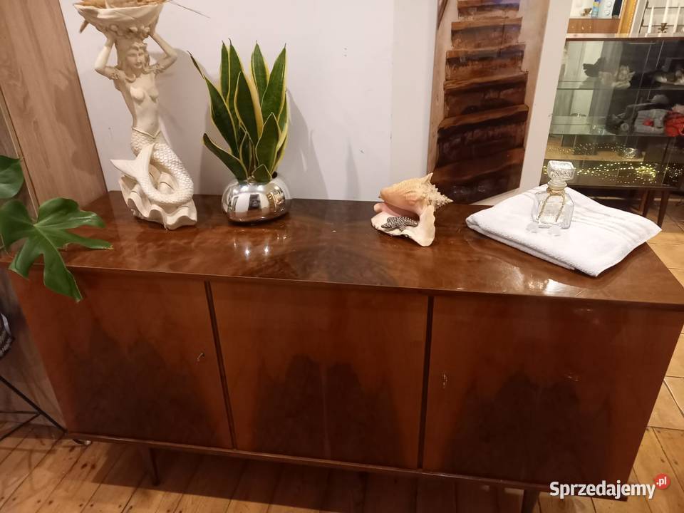 Komoda retro prl wysoki połysk fornir Gdańsk