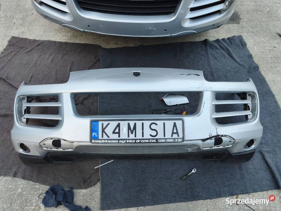 Zderzak przedni srebrny Porsche Cayenne 957 małopolskie Nowe Brzesko