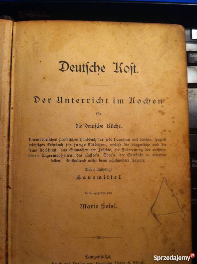 Stare niemieckie książki z ok 1900 r łódzkie