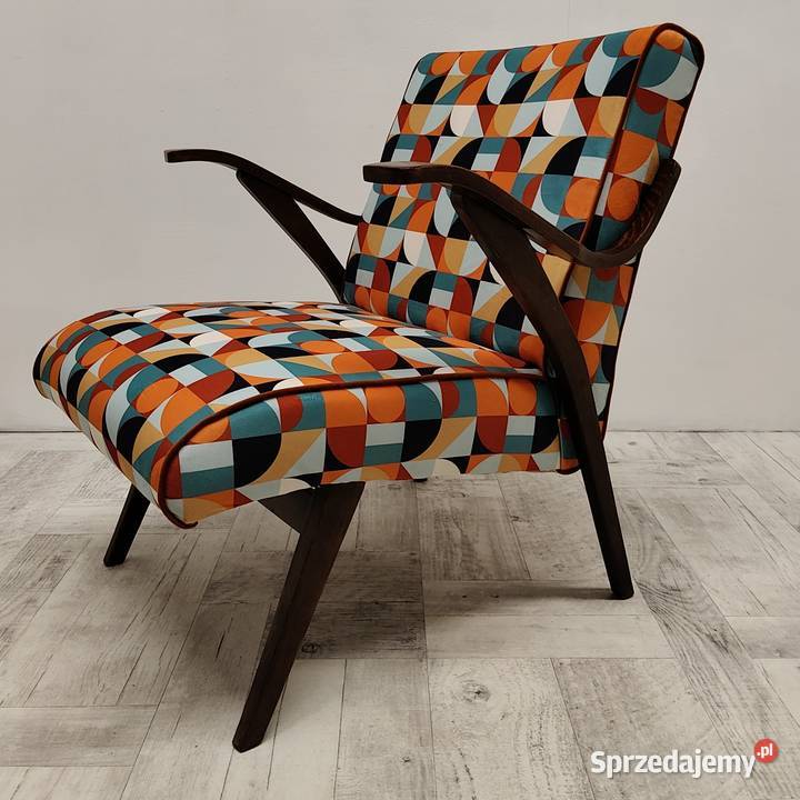 fotel PRL design Czechosłowacja lata 70te Radomsko sprzedam