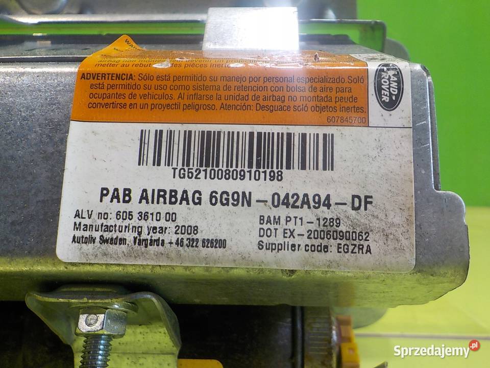 LAND ROVER FREELANDER II 06r AIRBAG poduszka Suków