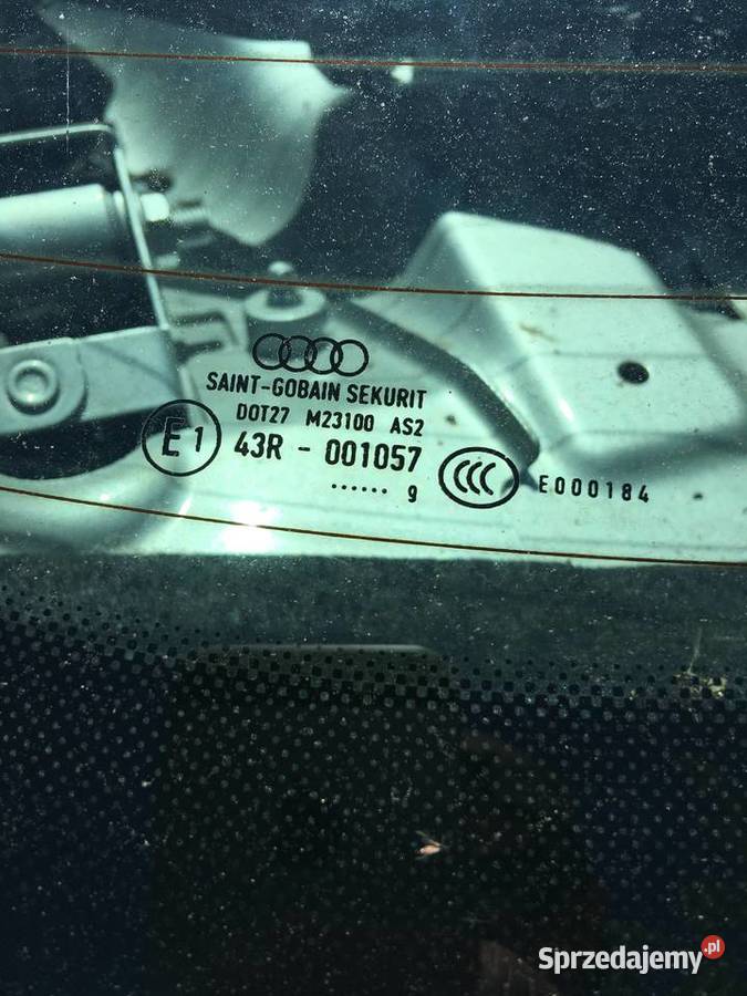 tylna szyba audi a5 8t coupe 2009 osobowe
