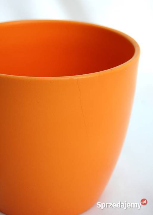 Scheurich osłonka na doniczkę ceramiczna żółta i żółty Lublin