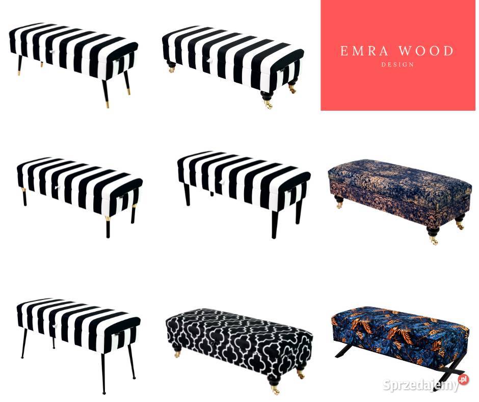 Skrzynie Kufry Tapicerowane Rozmiary EMRA WOOD Dębica sprzedam