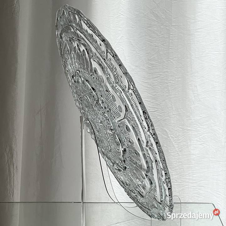 Patera Flora Ząbkowice R Serwicki szkło PRL Myszków