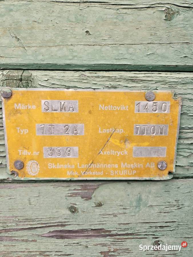 Przyczepa rolnicza 7 ton zachodniopomorskie Darłowo