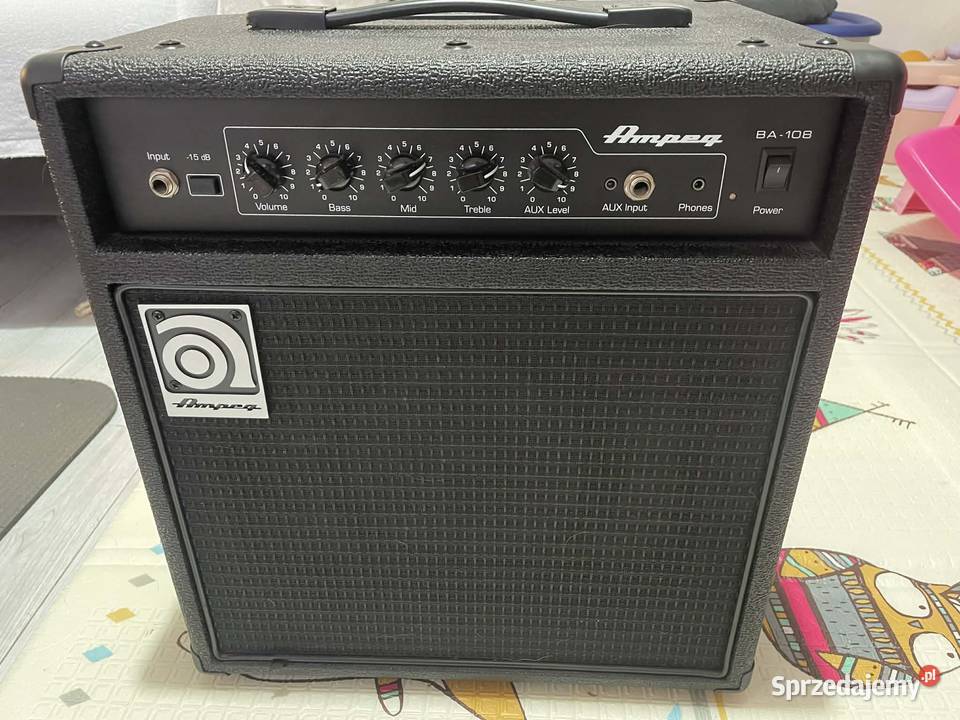 Gitara Basowa Leworeczna Ibanez wzmacniacz Ampeg