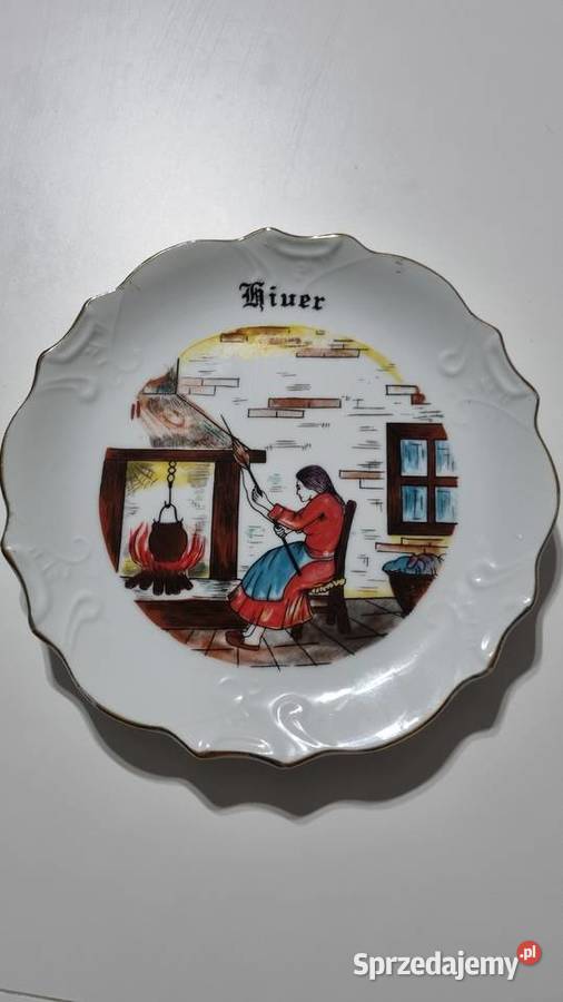 Talerz Dekoracyjny Ozdobny Zima wielkopolskie Wola Podłężna sprzedam