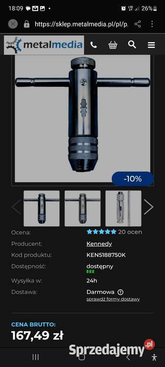 Grzechotka do gwintowania warmińsko-mazurskie