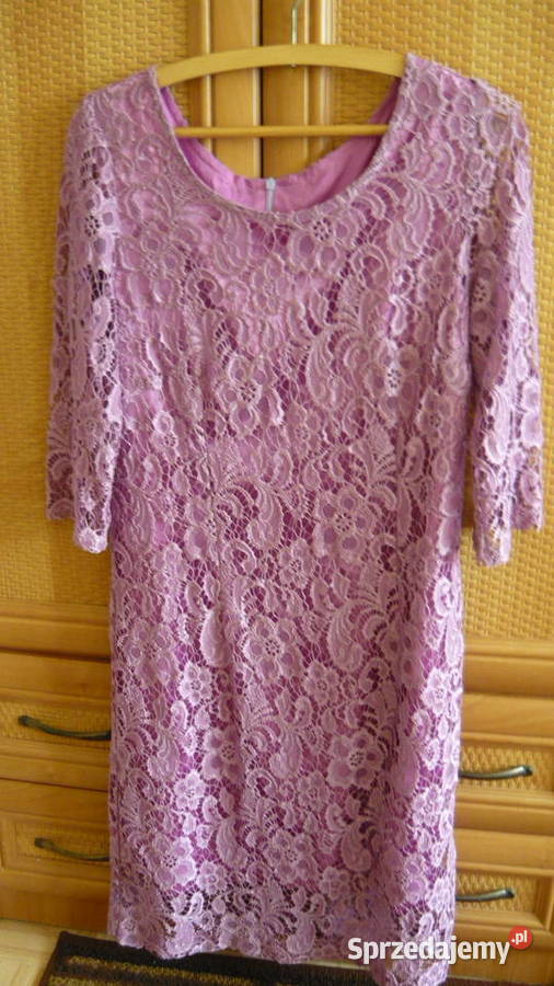 Sukienka koronkowa różowa Koronkowa  Spódnice i sukienki