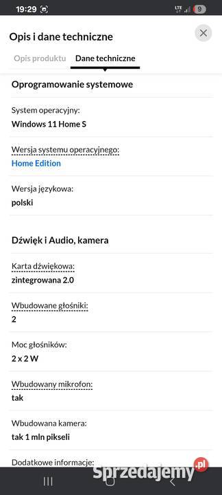 Sprzedam laptop lenovo mazowieckie sprzedam