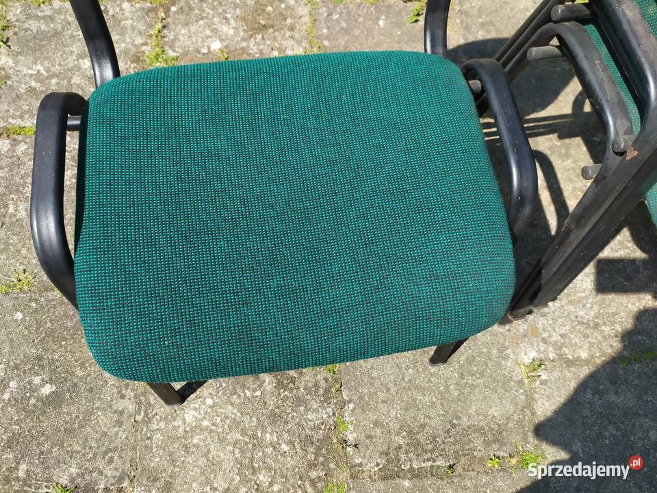 Krzesła metalowe z obiciem Solidne 6 lubuskie Sulęcin