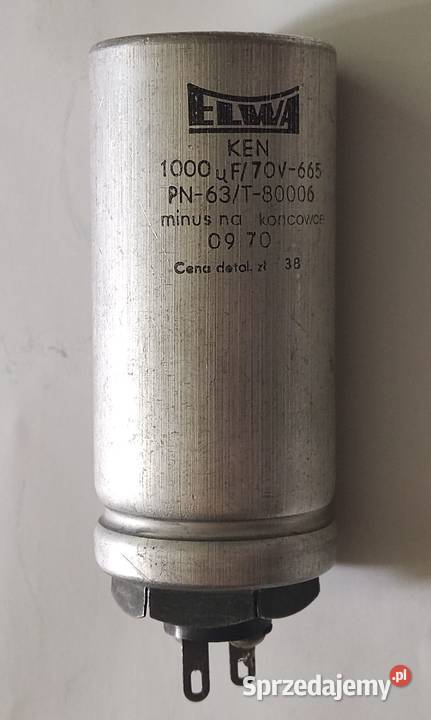 Kondensatory ELWA KED 1000uF70V 665 Warszawa sprzedam
