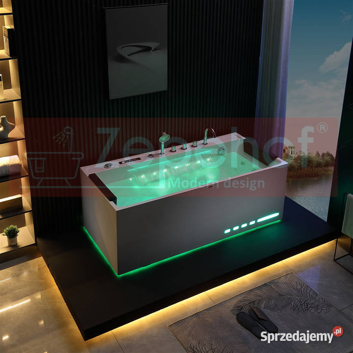 Wanna z hydromasażem EBXD710 prostokątna Grabówka sprzedam