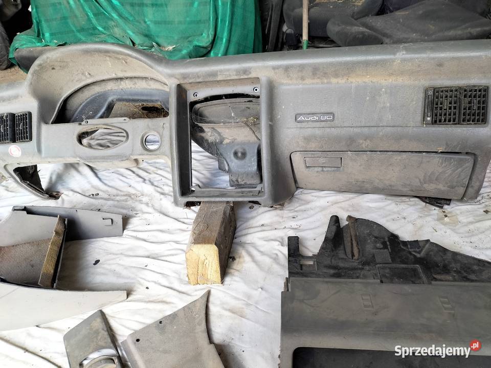 Audi 80 B4 80B4 BOCZKI DRZWI SIWA SZARA konsola