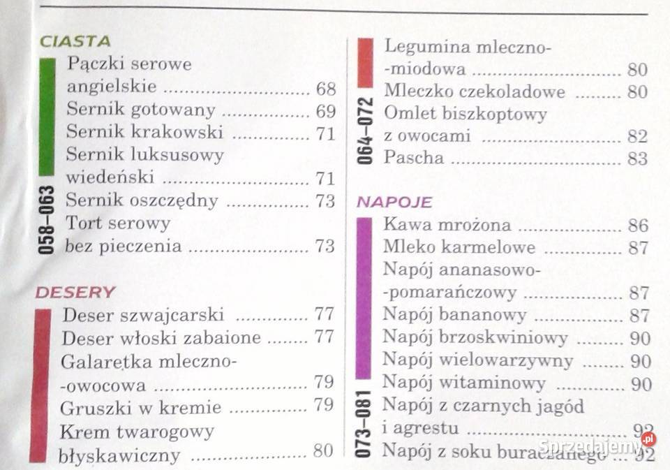 Smakołyki z mleka sera i jaj Alina Stradecka