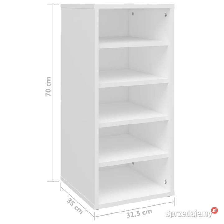 Szafka na buty biała 315x35x70 materiał Warszawa
