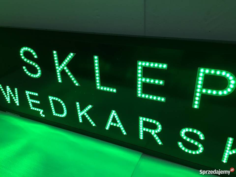 Sklep wędkarski diodowa reklama 230V 120x40 Pomiechówek