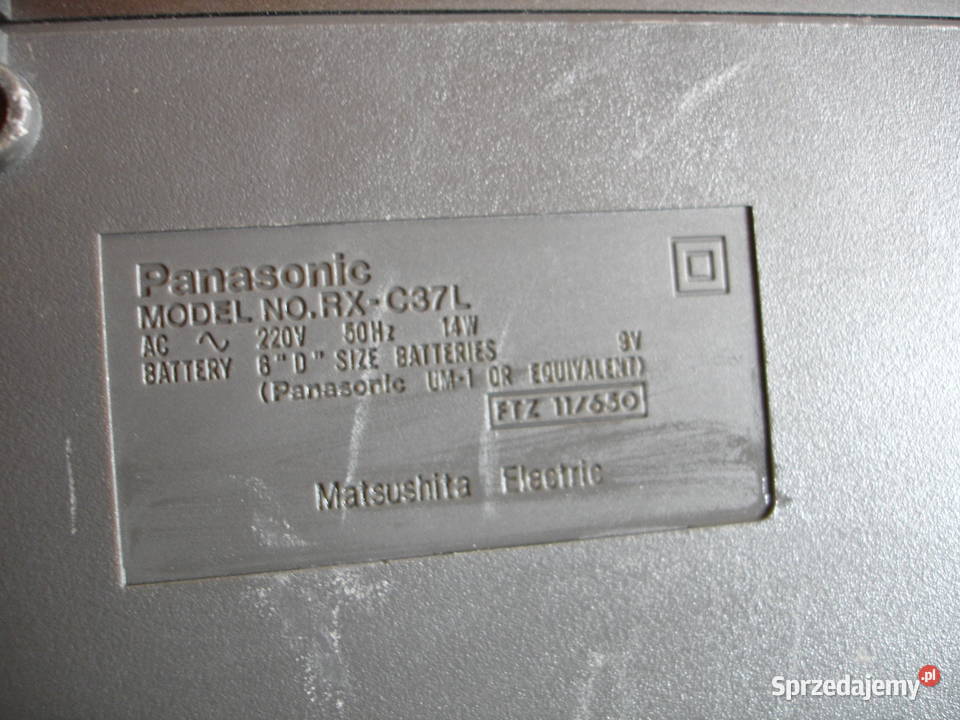 Radiomagnetofon PANASONIC RXC37L Zielona Góra