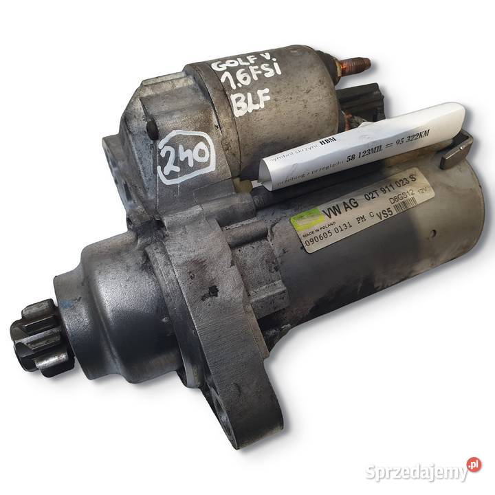 ROZRUSZNIK VW Golf V 16 FSI valeo 02T911023S lubelskie Chełm sprzedam