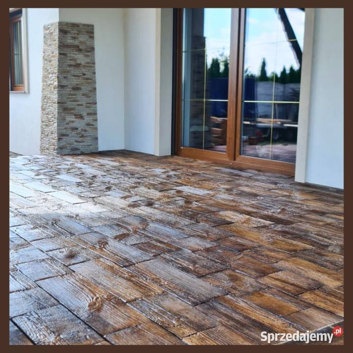 Deska na taras betonowe drewno na taras deska łódzkie Łódź