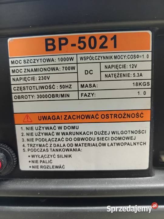 Agregat prądotwórczy Cięcina sprzedam