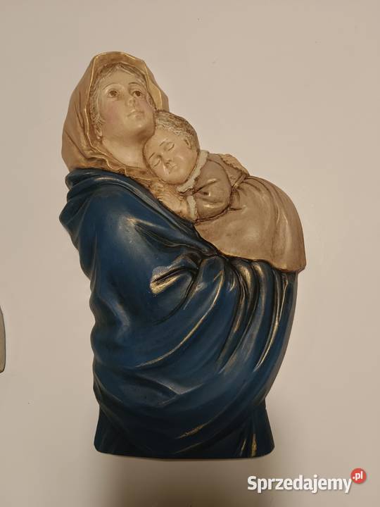 Madonna z Dzieciątkiem płaskorzeźba ręcznie Rękodzieło Warszawa sprzedam