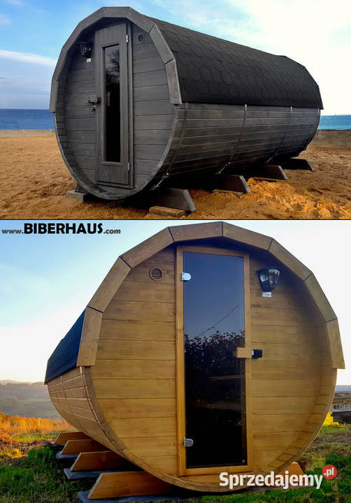 SAUNA Ogrodowa 400 PRZEBIERALNIA Beczka 500L Nowy Targ