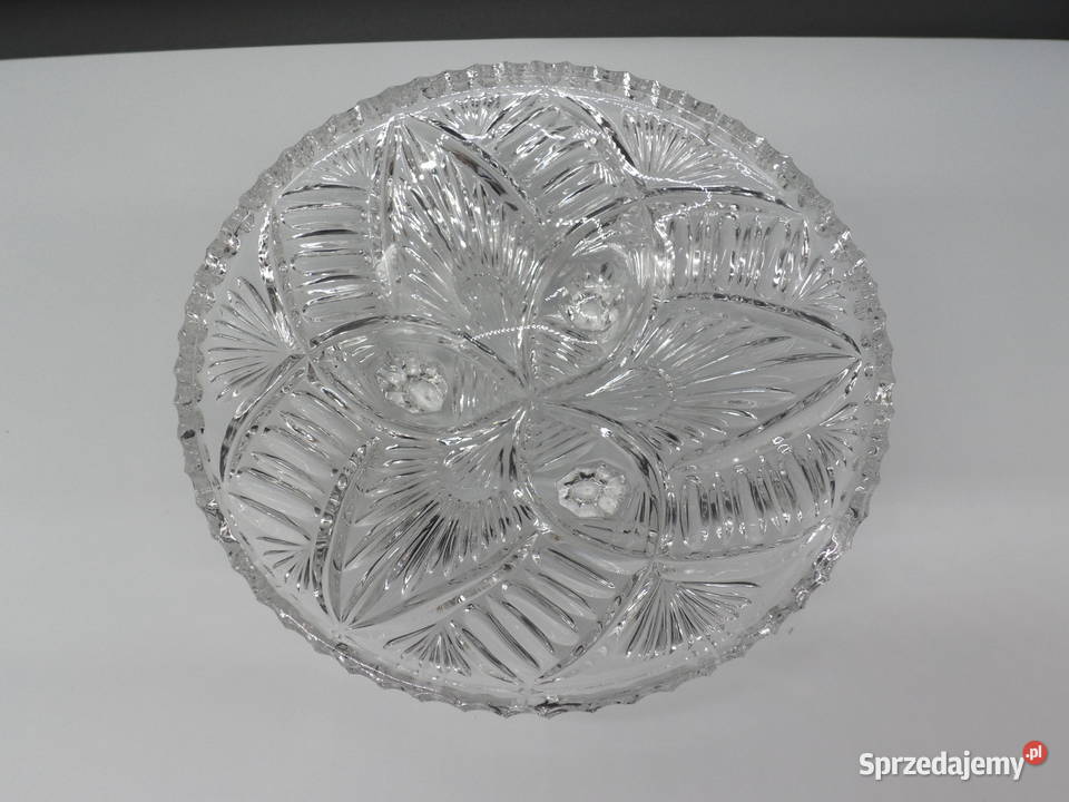 Vintage Kryształowa Patera na Nóżkach wielkopolskie Raszków sprzedam