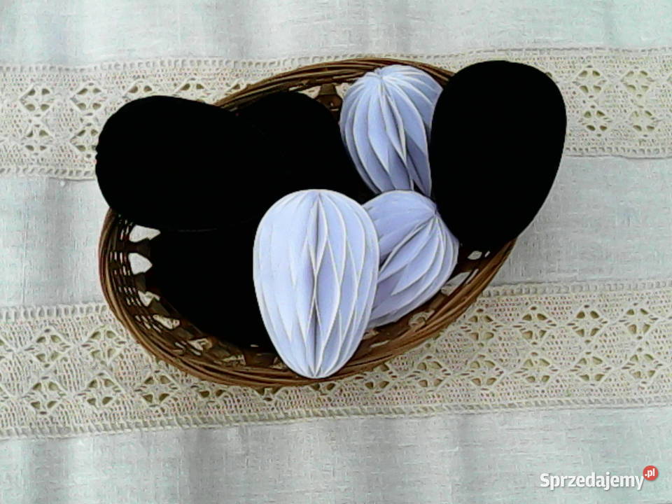 Wielkanocne pisanki z papieru Rękodzieło Bukowina