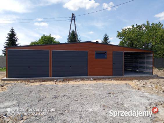 GARAŻ blaszany wiata Wzmocniony PROFILAMI Sprzedaż podkarpackie Rzeszów