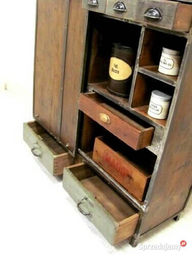 Szafa ubraniowa industrialnaKomoda loft Warszawa sprzedam