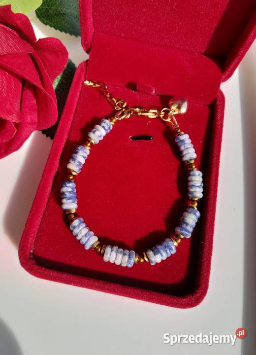 Bransoletka z kamienia naturalnego Sodalit Kozienice sprzedam